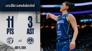 Cecilia Zandalasini Scores 11 Points in Win Vs Los Angeles Sparks  070924 [upl. by Hsekin]