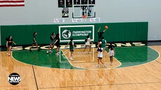 High School Girls Basketball Farmington vs Stillwater [upl. by Nilcaj]