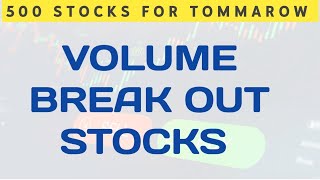 BREAK out stocks GREEN MONEY TRADING STOCKS stock market trending stocks  stocks for tomorrow [upl. by Broderick798]