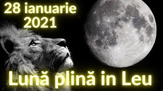 28 Ianuarie 2021 PRIMA LUNA PLINA A ANULUI ESTE IN LEU  HOROSCOP [upl. by Pry]