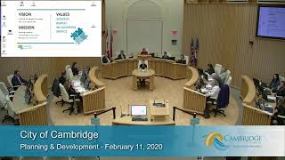 City of Cambridge Planning amp Development Committee  February 11 2020 [upl. by Nerro33]