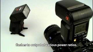 Sony Alpha HVLF58AM flash review on the Sony A900 [upl. by Calendra]