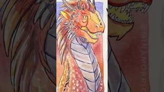 Painting with complementary colors watercolor fantasy dragon artprocess [upl. by Staal285]