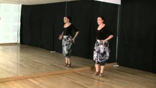 Técnica de baile flamenco nivel básico Carretilla [upl. by Ardnuyek315]