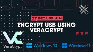 How to Encrypt a USB Drive with VeraCrypt  Windows 10 11  Easy Tutorial  IT SEC LAB HUN [upl. by Nelson]