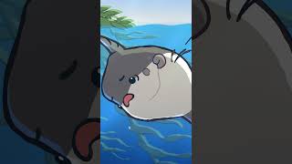 Ocean Sunfish 🌕🐡 animation original cartoon [upl. by Kalila]