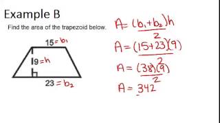 Area and Perimeter of Trapezoids Examples Geometry Concepts [upl. by Enieledam535]