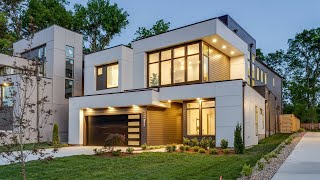 INSIDE A 2495000 CONTEMPORARY NASHVILLE NEW CONSTRUCTION HOME  NASHVILLE LUXURY HOUSE TOUR [upl. by Llerehc]