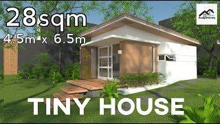 EASY TO BUILD Small and Simple House Design 28 sqm [upl. by Watkin]