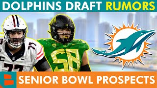 Dolphins NFL Draft Rumors amp Targets For Top Senior Bowl Prospects  Miami Dolphins Today [upl. by Majka111]