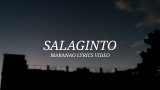 Salaginto  Meranao Lyrics Meranao Channel [upl. by Faucher]