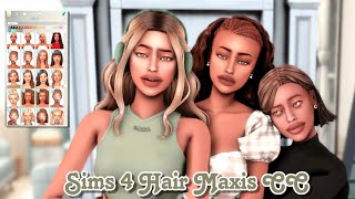 Sims 4 Maxis Match CC’s Hair Folder  200🤎 [upl. by Llien]