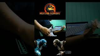 Mortal Kombat Theme Song  Guitar Cover Shorts [upl. by Etz198]