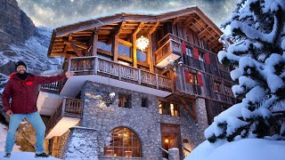 Exploring the Most ICONIC amp AUTHENTIC Mega Chalet in Val dIsère French Alps [upl. by Airdnax211]