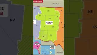 US Time Zones Map ⏰ [upl. by Chader]