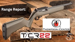 Range Report Thompson Center TCR22 Ruger 1022 Clone [upl. by Waddell]