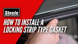 How To Install a Locking Strip Type Windshield Seal [upl. by Adyam702]