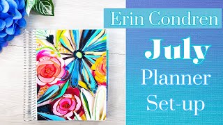 Setting Up My New Erin Condren Academic Planner As My Content PlannerJuly 2023 Move In [upl. by Vaios]