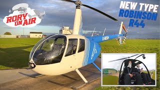 My FIRST REAL helicopter mission in a NEW TYPE  Robinson R44 Leicester to Hawarden [upl. by Kcid]