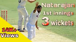 T Natarajan first innings 4th test wickets INDvsAUS [upl. by Ana]