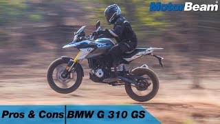 BMW G 310 GS  Pros amp Cons  MotorBeam [upl. by Geithner]