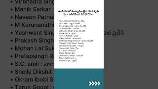 Longest serving Chief Ministers of India shorts ytshorts loksabhaelection2024 apelections2024 [upl. by Nnaeirb353]