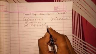 Completing the square method for quadratic equations algebra class 10 [upl. by Hunter333]