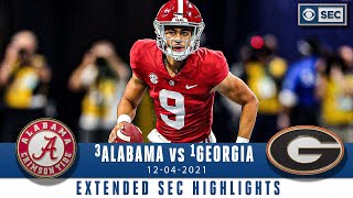 3 Alabama vs 1 Georgia  SEC Championship Extended Highlights  CBS Sports HQ [upl. by Olenolin]