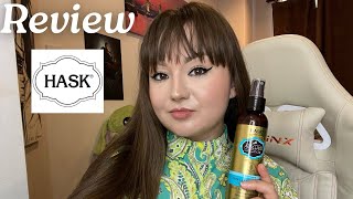 HASK Argan Oil 5in1 Leave In Conditioner Spray  Review 🤍 [upl. by Lyssa]