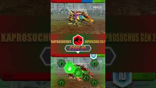 KAPROSUCHUS VS KAPROSUCHUS GEN 2  JURASSIC WORLD THE GAME [upl. by Calan]