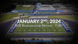 Sayreville Board of Education Meeting  010224 [upl. by Avrit]