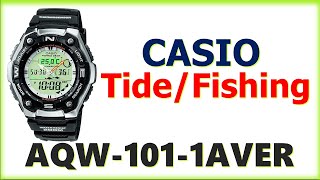 Casio Fishing Tide Watch AQW1011AVER [upl. by Lisan185]