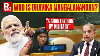 Who Is Bhavika Mangalanandan Who Gave It Back to Shehbaz Sharif at UN [upl. by Ased]