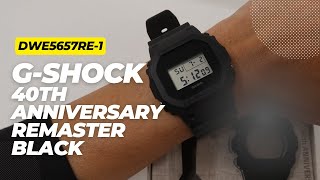 GShock 40th Anniversary REMASTER BLACK DWE5657RE1 [upl. by Seiber841]