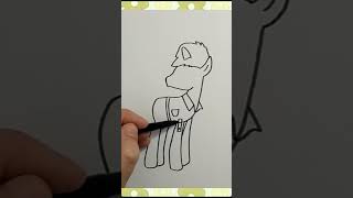 How to draw Trenderhoof from My Little Pony cute art anime shorts [upl. by Llenaj]