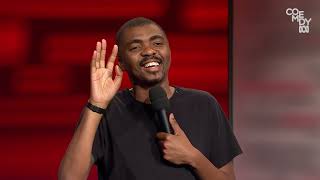 Loyiso Gola stand up comedy  Tonightly With Tom Ballard [upl. by Ahsinert]