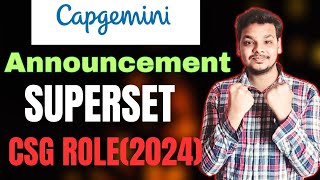 Capgemini Superset Hiring  OFF Campus Drive For 2024 Batch  Fresher Jobs  Latest Hirings [upl. by Enaenaj338]