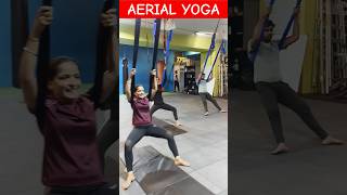 aerial yoga workout for beginners viral strenghth workut motivation  fitness [upl. by Ojibbob]