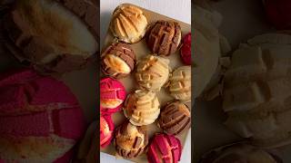 Concha Muffin Buns Manteconchas easyrecipesourdoughshortsconchashomemademexico streetfood [upl. by Jermyn686]