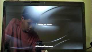 Dell Inspiron 1545 Unboxing Part 2 First Time Start Up [upl. by Trici244]