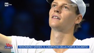 Fenomeno Sinner il campione della porta accanto  La Vita in diretta  15112023 [upl. by Behlke]