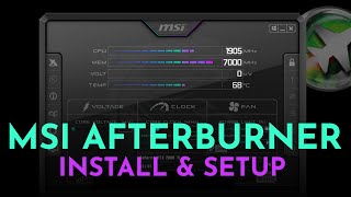 How To Setup MSI Afterburner amp On Screen Display 2021 [upl. by Ikaz]