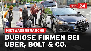 Berlin Bolt Uber amp Co bieten Fahrten von quotGeisterFirmenquot an [upl. by Vanzant815]