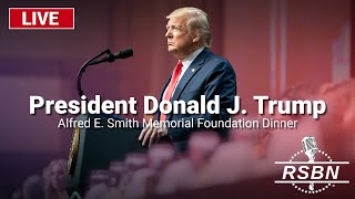 LIVE REPLAY Trump Addresses the Alfred E Smith Memorial Foundation Dinner in NYC  101724 [upl. by Catha]