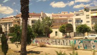 Ride from Barcelona to Sitges  4K [upl. by Eelana331]