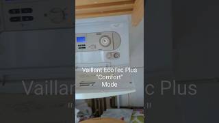 Vaillant EcoTec Plus Comfort Mode [upl. by Kaja465]