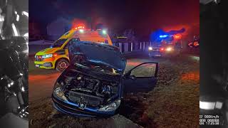 Výjezd k dopravní nehodě se zraněním Dobřany HASIČI DOBŘANY czech firerescue [upl. by Noyad]