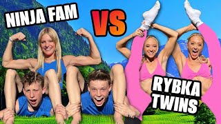 Ninja Kidz VS Rybka Twins Extreme Acro Gymnastics Challenge with HUGE Consequence [upl. by Oiramaj]