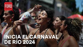 Así inició el carnaval de Río de Janeiro 2024  Las Noticias [upl. by Arreyt]