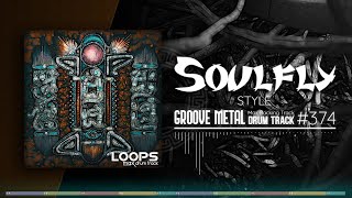 Groove Metal Drum Track  Soulfly Style  100 bpm [upl. by Ahsennod]